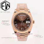 EW factory replica Rolex Day Date brown dial Swiss 3255 automatic mechanical watch (1)_th.jpg